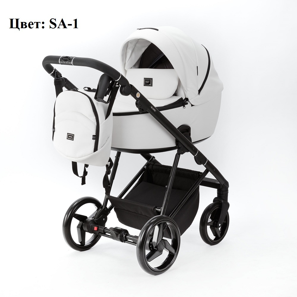 Модульная детская коляска Adamex Blanc Deluxe SA-1