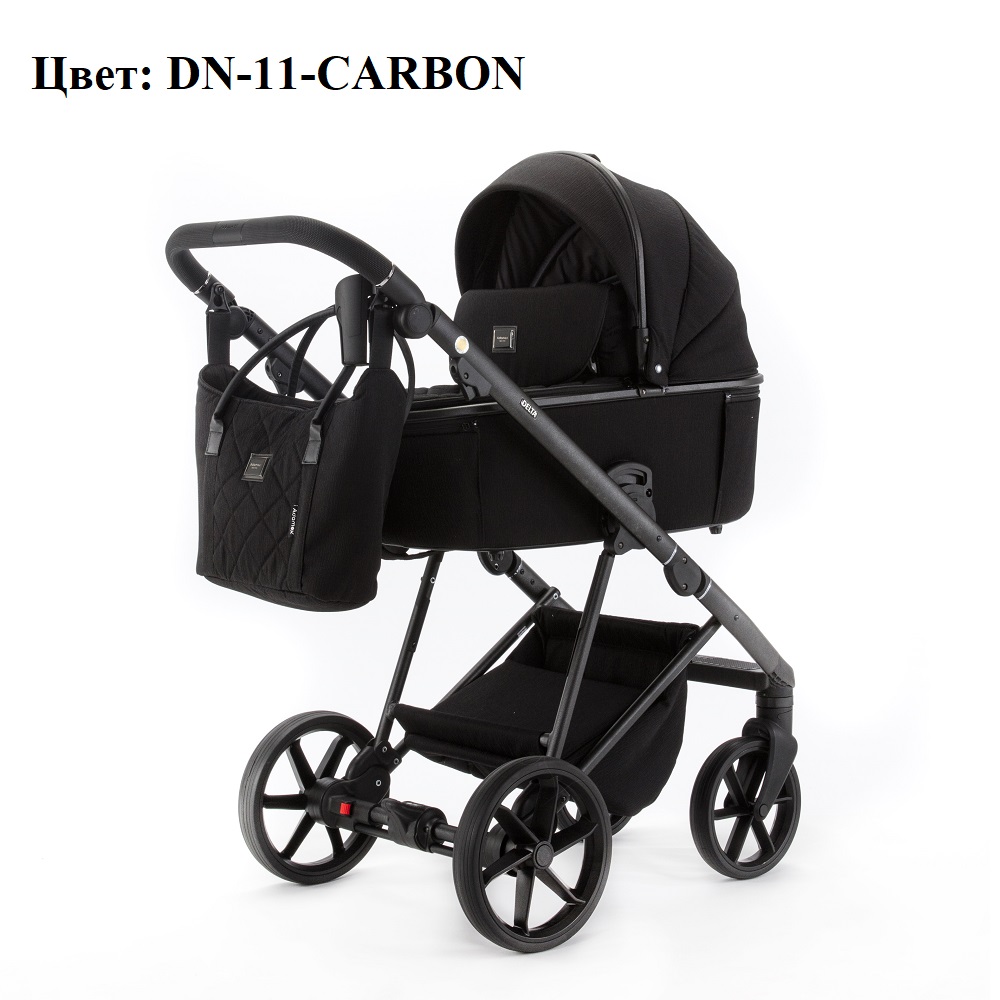Коляска Adamex Delta Natura цвет DN-11-Carbon